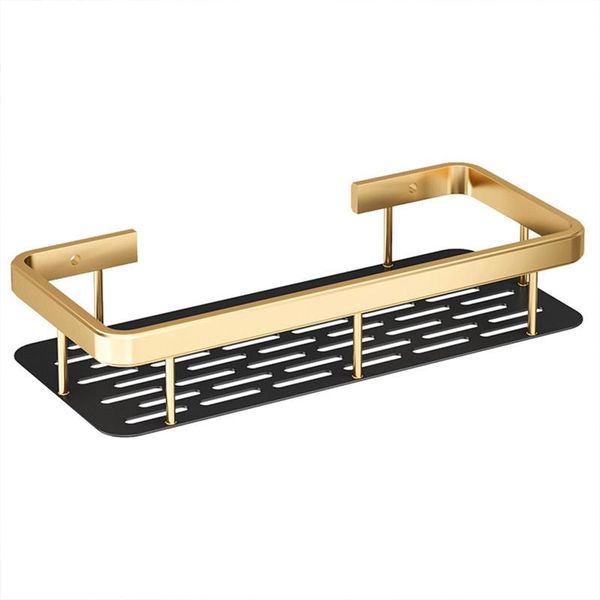 

hooks & rails punch-bathroom shelf no-drill corner shelves shower kitchen organizer storage rack holder