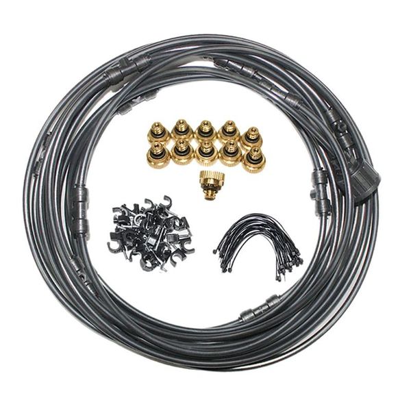 

watering equipments misting system, outdoor cooling system with tube, for garden patio greenhouse and trampoline
