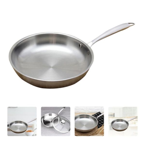

pans 1 pc non-stick frying pan kitchen stainless steel breakfast cooking