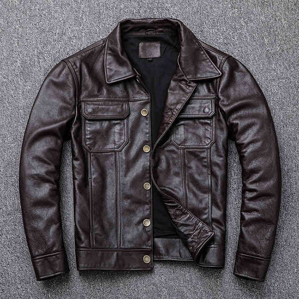 

men's jackets leather motorcycle jacket s-4xl size g132, Black;brown