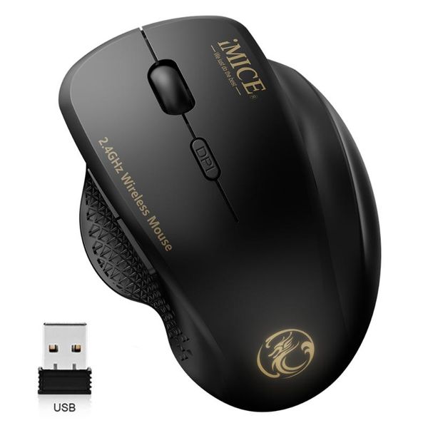 

mice wireless mouse ergonomic computer pc optical mause with usb receiver 6 buttons 2.4ghz 1600 dpi for laptop