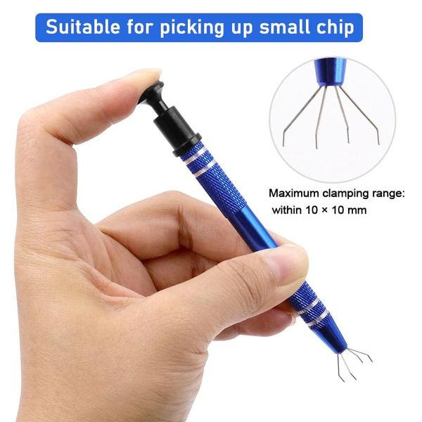 

professional hand tool sets 1pcs mobile phone computer ic extraction electronic components grabber cotton picker chip tweezers polishing