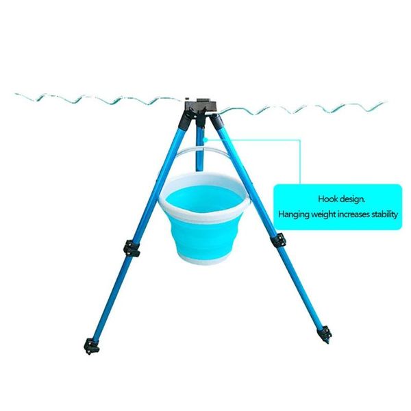 

boat fishing rods anti-rust aluminum tripod portable bracket night light rod hq