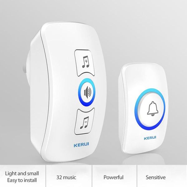 

doorbells m525 home wireless doorbell 433mhz smart 32 music 100-240v strong penetrating welcome door bell module