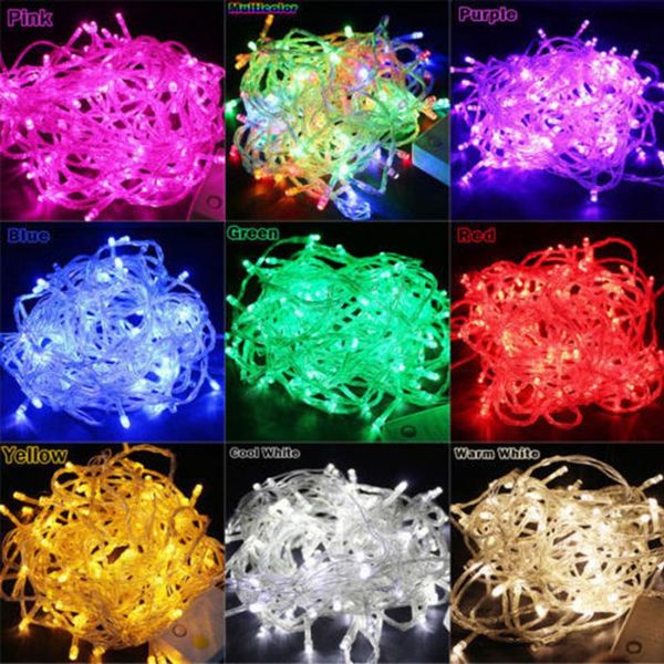

blinds 10m 100led light 110v multicolor colourful brightness flexible string fairy wedding lamp xmas party christmas decor