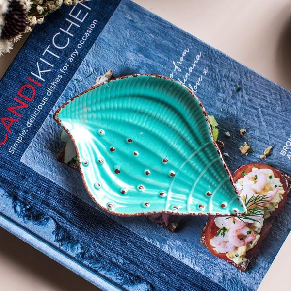 

dishes & plates mediterranean ceramic tableware set fruit plate seasoning creative home decoration platters trays