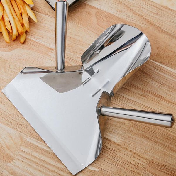 

baking moulds scoop fry chip manual stainless steel handheld french fries shovel tool ergonomic grip home kitchen cookware