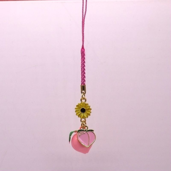 

keychains qiancaoshi granny taoling imperial guard zhaocai kaiyun mobile phone key chain leather bag pendant small gift for the year, Silver