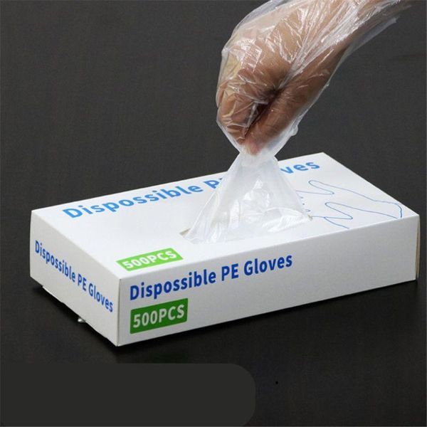

disposable gloves 500 pcs box vinyl glove multifunction transparent thin waterproof