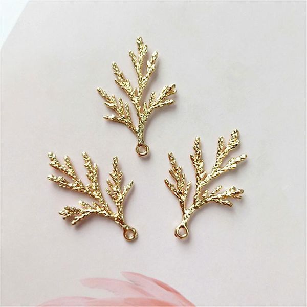 

hair clips & barrettes wholesale 30pcs crotch branch pine needle diy bride's fashion metal antler alloy headwear clothes accessories, Golden;silver