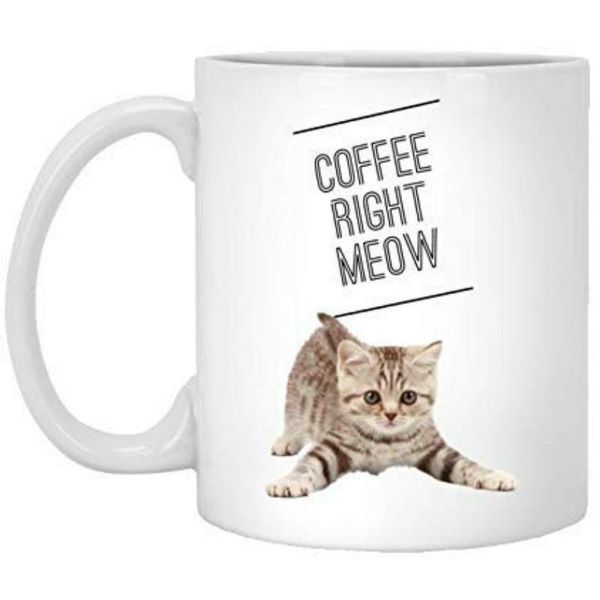 

mugs right meow mug gift for cat lovers white ceramic coffee