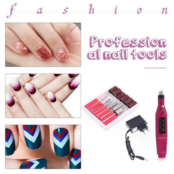 

nail drill & accessories 1set professional electric machine kit manicure art pen pedicure file tools