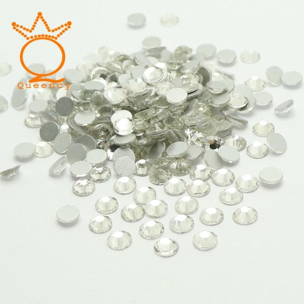 

nail art decorations arrive ss3-ss20 crystal rhinestones 1440 pcs/bag flat back non fix stones, Silver;gold
