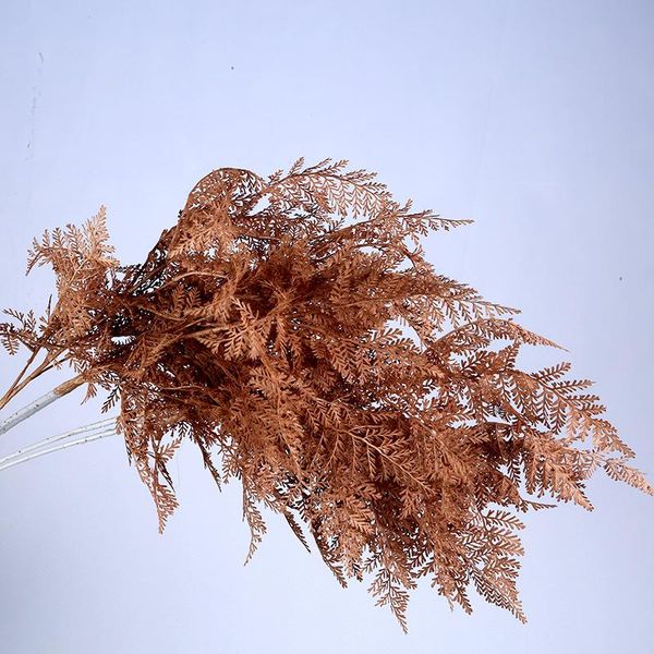 

decorative flowers & wreaths artificial plant pteris wall hanging rattan leaves branches outdoor garden home decoration plastic fake silk le