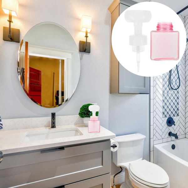 

liquid soap dispenser 250ml flower foams foaming empty bottle travel cosmetics