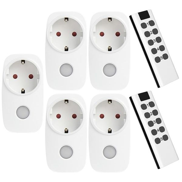 

smart power plugs infrared remote control socket eu standard plug that can penetrate the wall, universal 433mhz