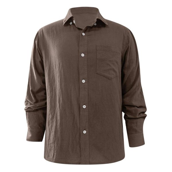 

men's casual shirts cotton corduroy shirt men long sleeve button collar quality warm easy care regular fit simple business mens, White;black