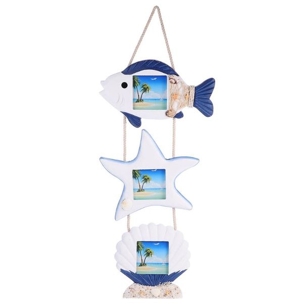

frames 1 set mediterranean wood hanging picture frame creative po holder
