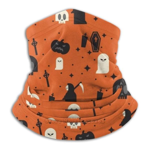 

scarves halloween 12 scarf neck gaiter warmer headwear cycling mask happy ghost cross coffin death skull october, Blue;gray
