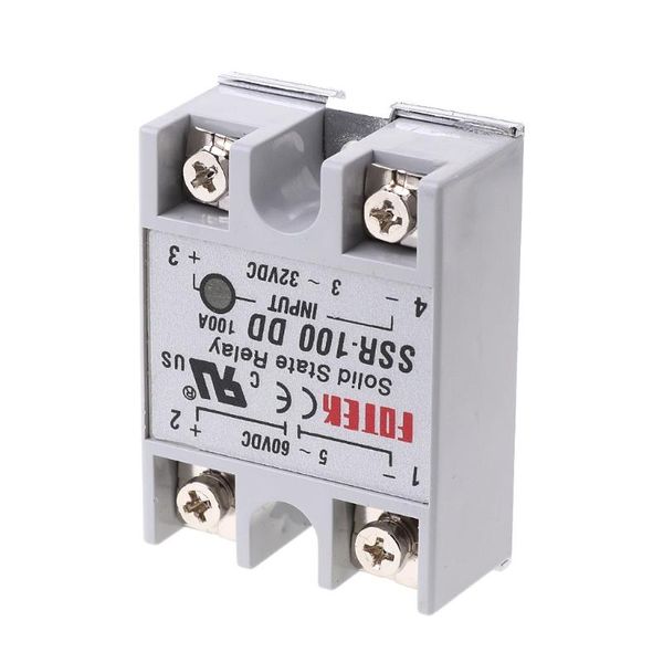 

smart home control r9uf ssr-100 dd solid state relay module 100a 3-32v dc input 5-60v output