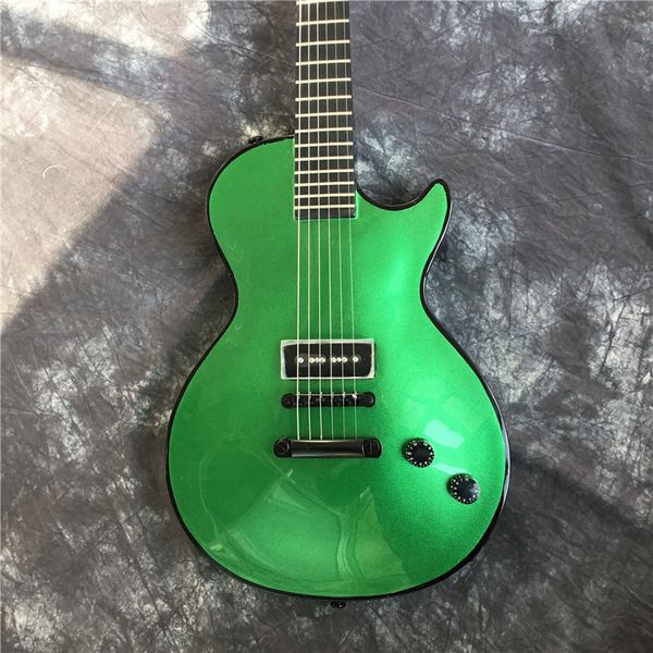 

electric guitar green beautiful silver powder high quality