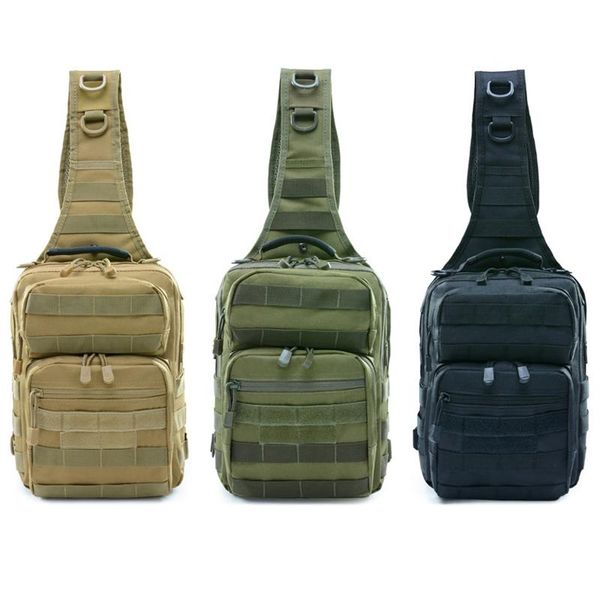 

tactical shoulder bag army molle hunting sling chest outdoor camping hiking camouflage fishing backpack bags