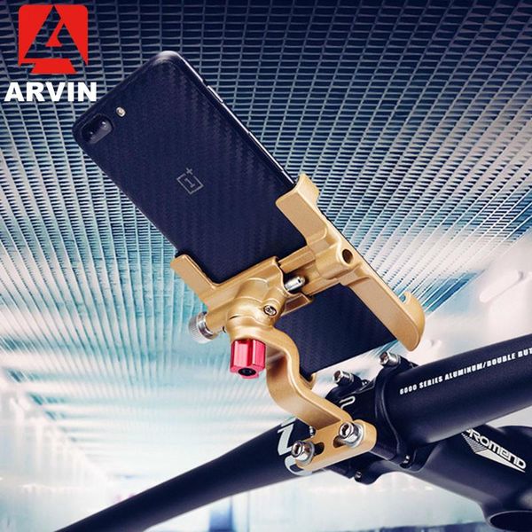 

cell phone mounts & holders arvin aluminum motorcycle bicycle handlebar holder for p universal rearview mobile stand sansung s9 mo