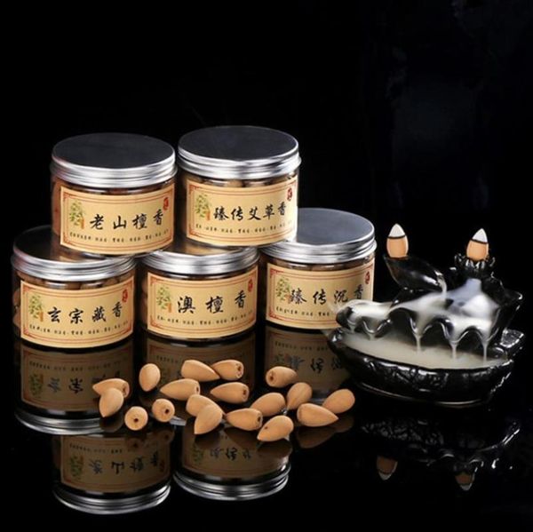 

fragrance lamps 70pcs/lot natural sandalwood backflow waterfall cones fragrant grain aromatic use in zen buddhism temple tea house