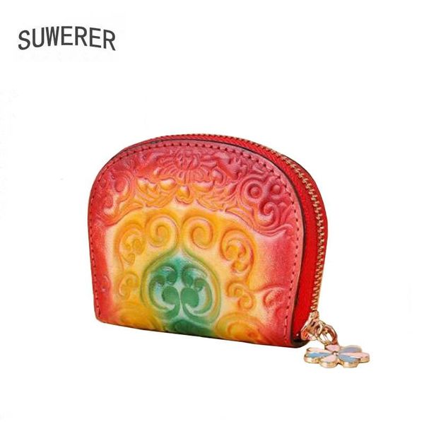 

card holders women genuine leather bag holder cowhide coin purse women's for, Brown;gray