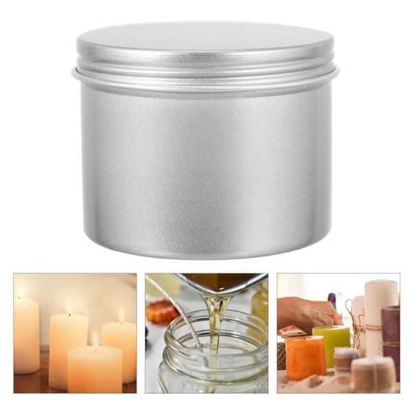 

gift wrap 6pcs aluminum screw round storage jars metal food container (100ml)