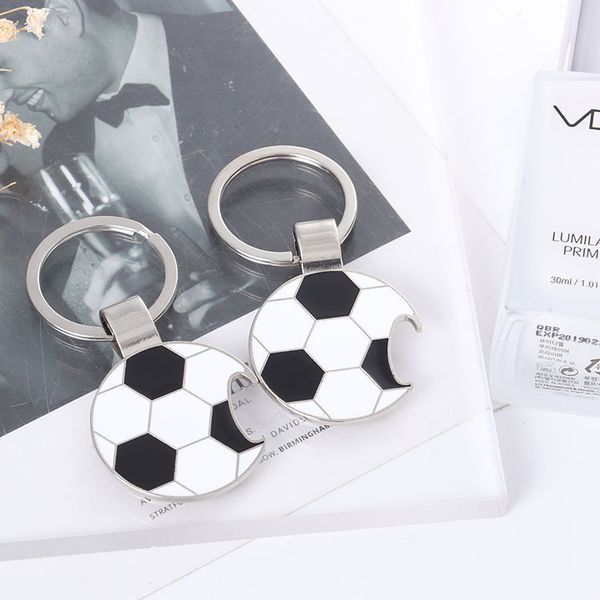 

keychains football key chain metal bottle opener ring pendant car gift, Silver