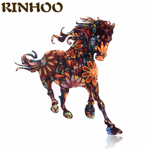 

pegasus horse brooches creative animal fashion cute elephant sea turtle acrylic alloy pins men women coat backpack jewelrydio chan contact, Gray