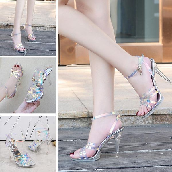 

sandals 2021 ladies high heel design fashion brand quality model casual shoes large 35-41, Black