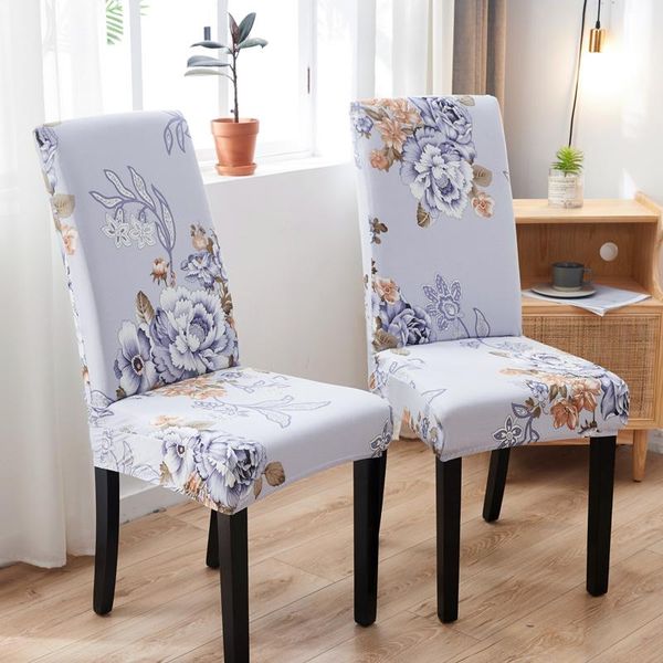 

chair covers est color floral printed for dining room office banquet computer slipcover elastic protector