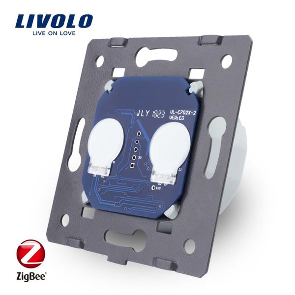 

smart home control livolo eu standard base of touch screen zigbee switch wall light switch, without the glass panel , 220~250v