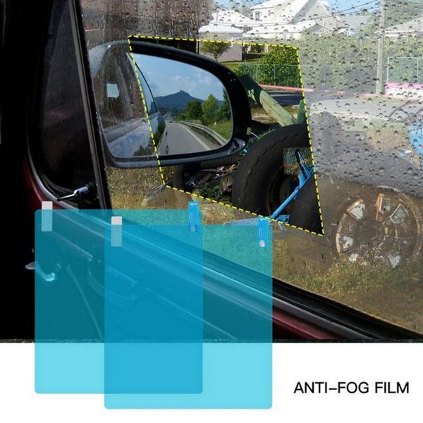 

car sunshade 2pcs/set rearview mirror protective film anti fog window clear rainproof rear view accessories