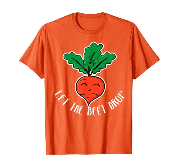 

let the beet drop funny beat rap pun vegetarian vegan music t-shirt, White;black
