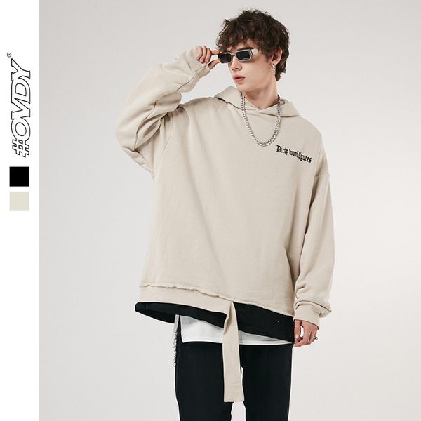 

wxwovdy national fashion brand hoddie dark high street fce hoodie men's and women's loose hoodie, Black