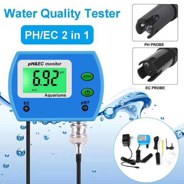 

pool & accessories swimming water quality chlorine tester 2in1 ph/ec test pen purifier analyzer u.s. plug