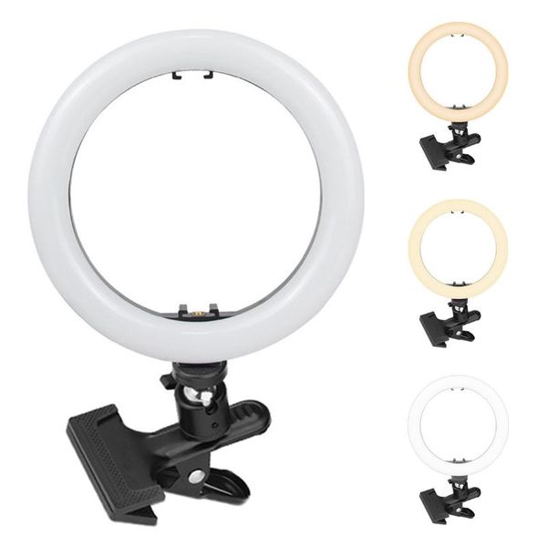 

flash heads 20cm protable selfie ring light for youtube live streaming studio video led dimmable pography lighting with usb cable