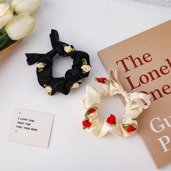 

hair clips & barrettes xiaoboacc romantic rose band retro japanese and korean temperament bowknot tie rope accessories, Golden;silver