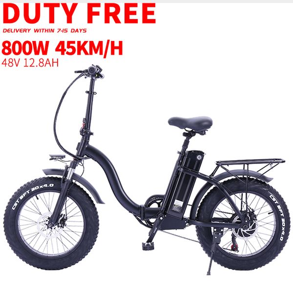 

duty electric bicycle 800w 48v12.8ah lithium battery 4.0 fat ebike fatbike folding foldable bikes 20inch e bike, Silver;blue
