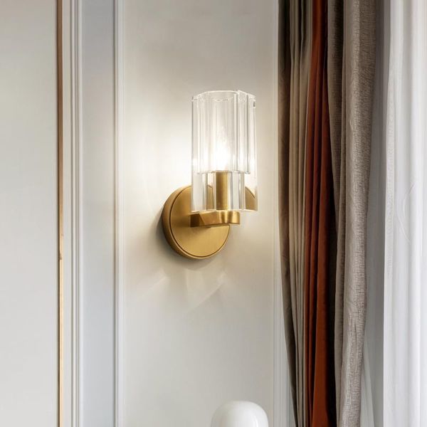 

wall lamp jmzm modern crystal living room tv background aisle staircase lighting simple bedroom bedside