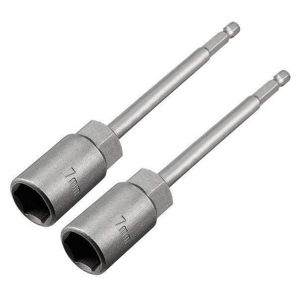 

hand tools uxcell 2pcs 1/4" quick change shank 17mm hex nut driver, 6" length