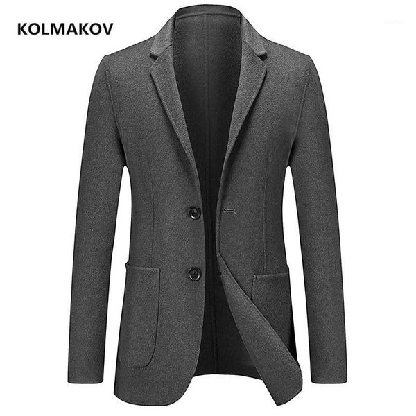 

men's suits & blazers 2021 winter arrival autumn wool fabric blazer jackets double breasted trench coat men size m-3xl, White;black