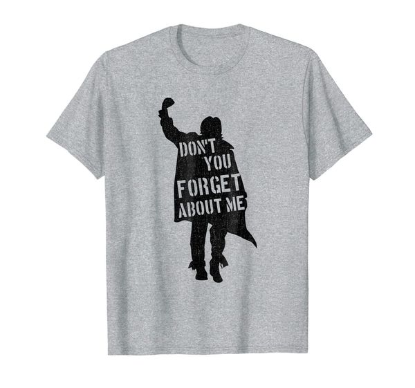 

breakfast club don't you forget about me silhouette t-shirt, White;black