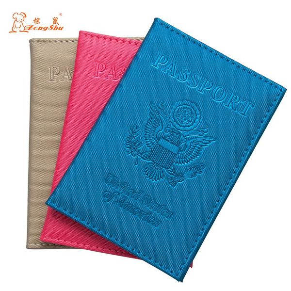 

card holders usa plain weave convenient red pu leather passport holder women case multifunctional travel clip with travling, Brown;gray
