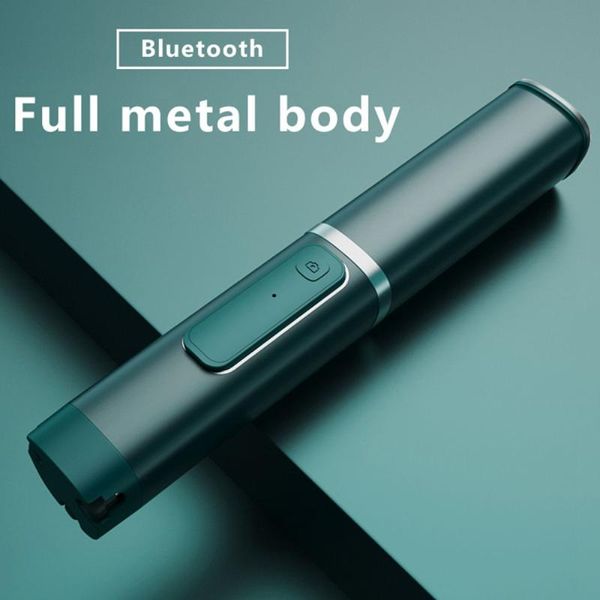 

portable tripod selfie stick bluetooth button phone self-timer lever holder for smartphone youtube vlog shoot video monopods