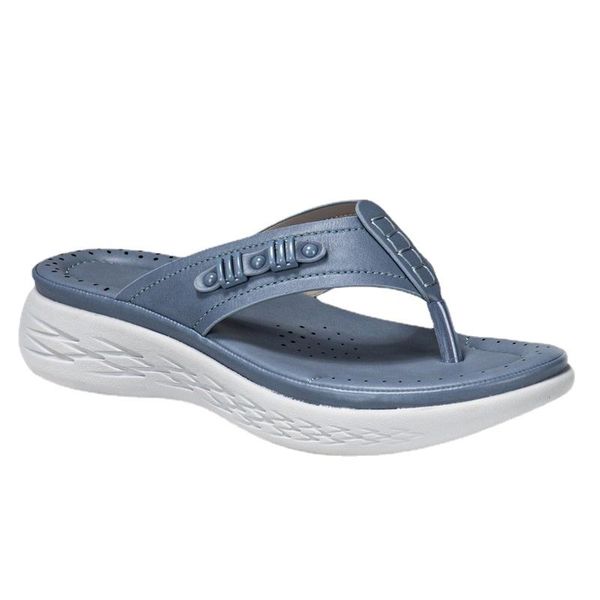 

slippers wedge heel women's 2021 summer -selling casual all-match platform flip flops shoes, Black