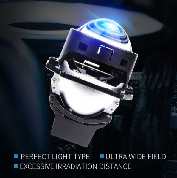 

car headlights f3 arrival 2 pcs 3.0 inches led bi projector lens